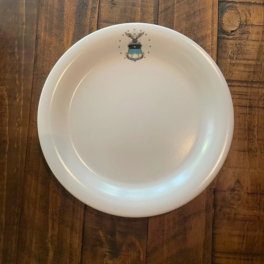 USAFA Vintage Plastic Dinner Plates Set of 8
